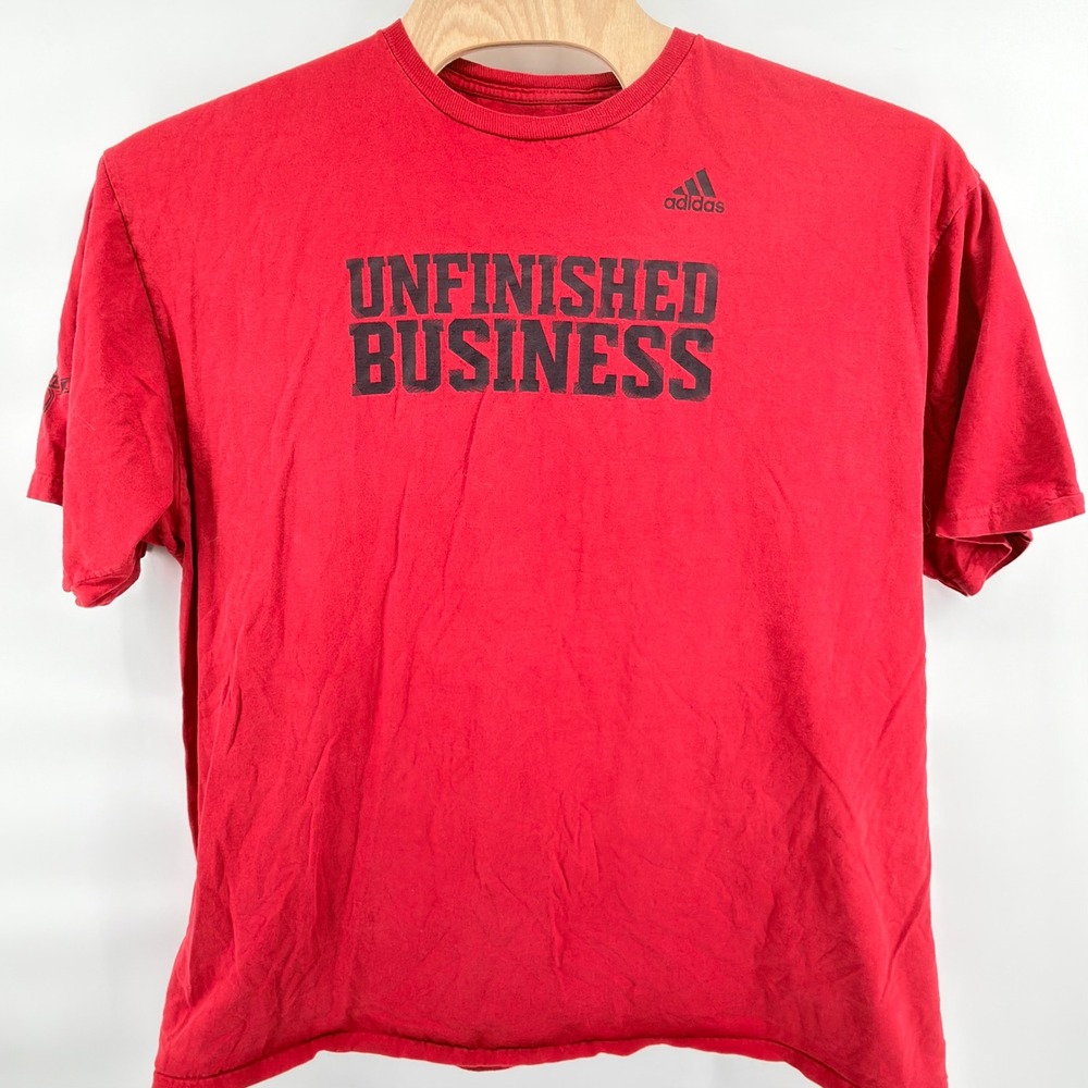 Adidas Graphic Tee Mens 3X Red Unfinished Business 2012-2013 Cotton Shirt